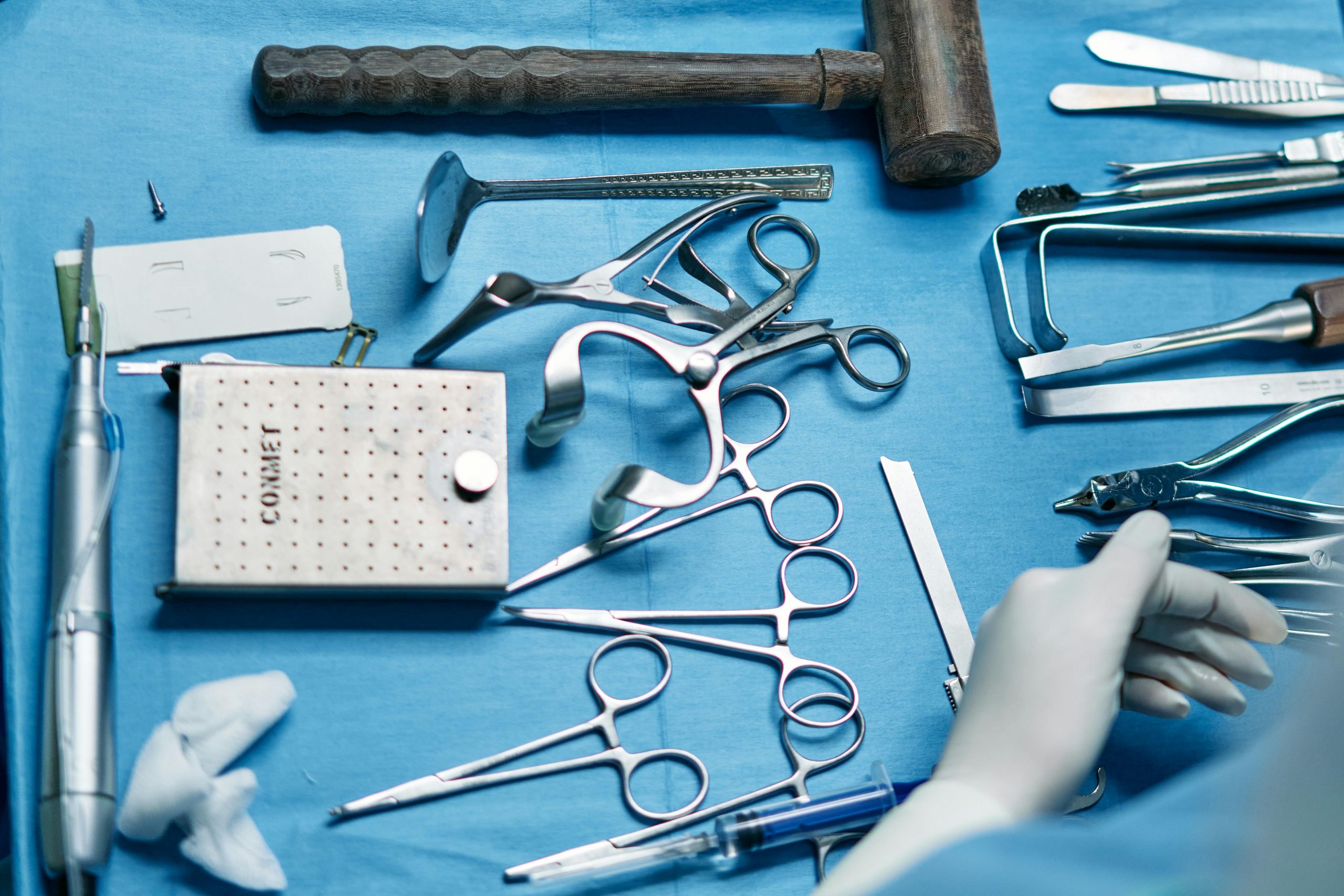 Surgical tools, intended to show our precision in commercial retail real estate Landlord and Ownership Representation Services